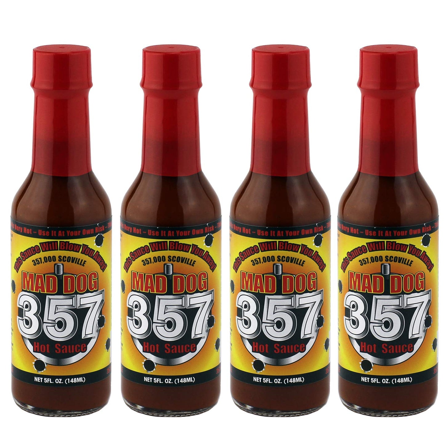 Mad Dog 357 Hot Sauce, 5oz - 4 Bottle Gift Pack