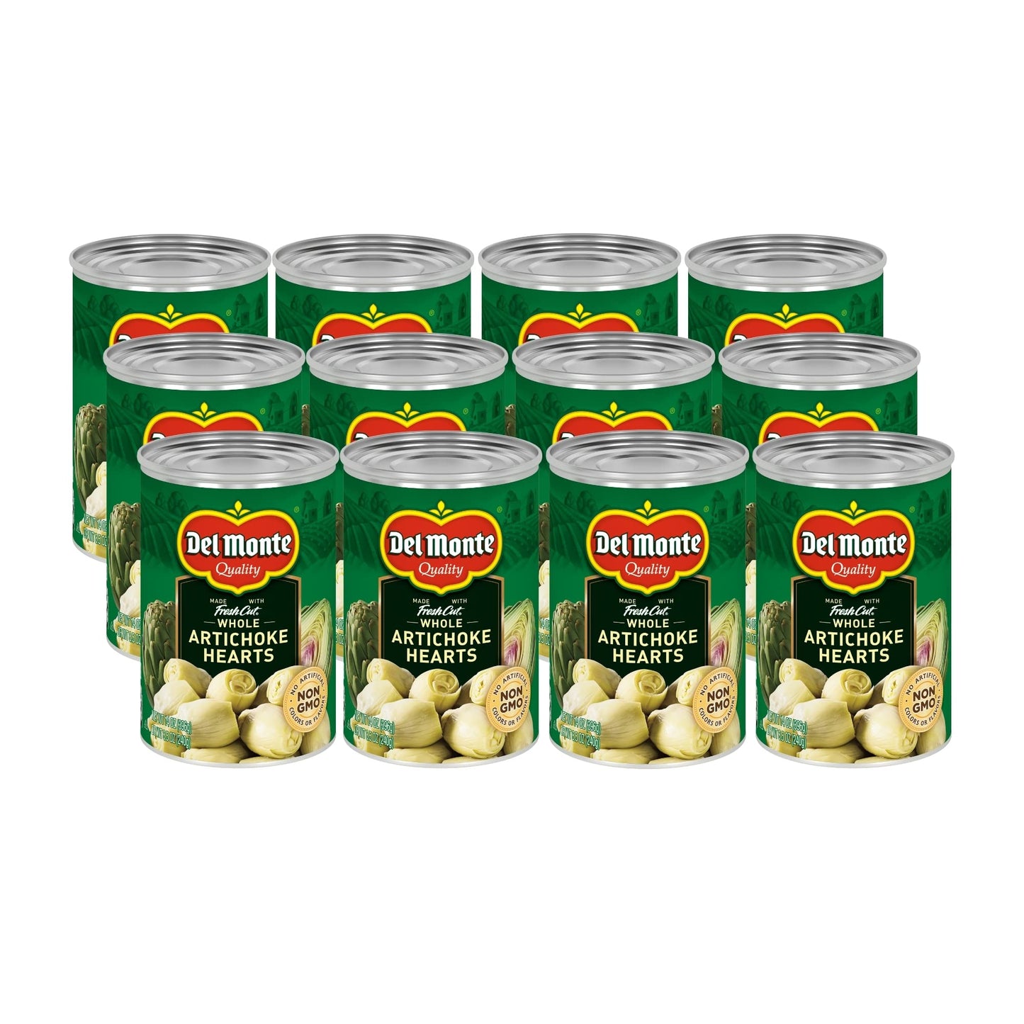 Del Monte Whole Artichoke Hearts 14 oz. Can, 12 Pack