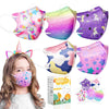 Fenfen Kids Kn95 Face Mask Disposable - 50 Pack Kn 95 Kid Masks Children Small Size Breathable Girls Kids Kn95 Unicorn Mask Masc