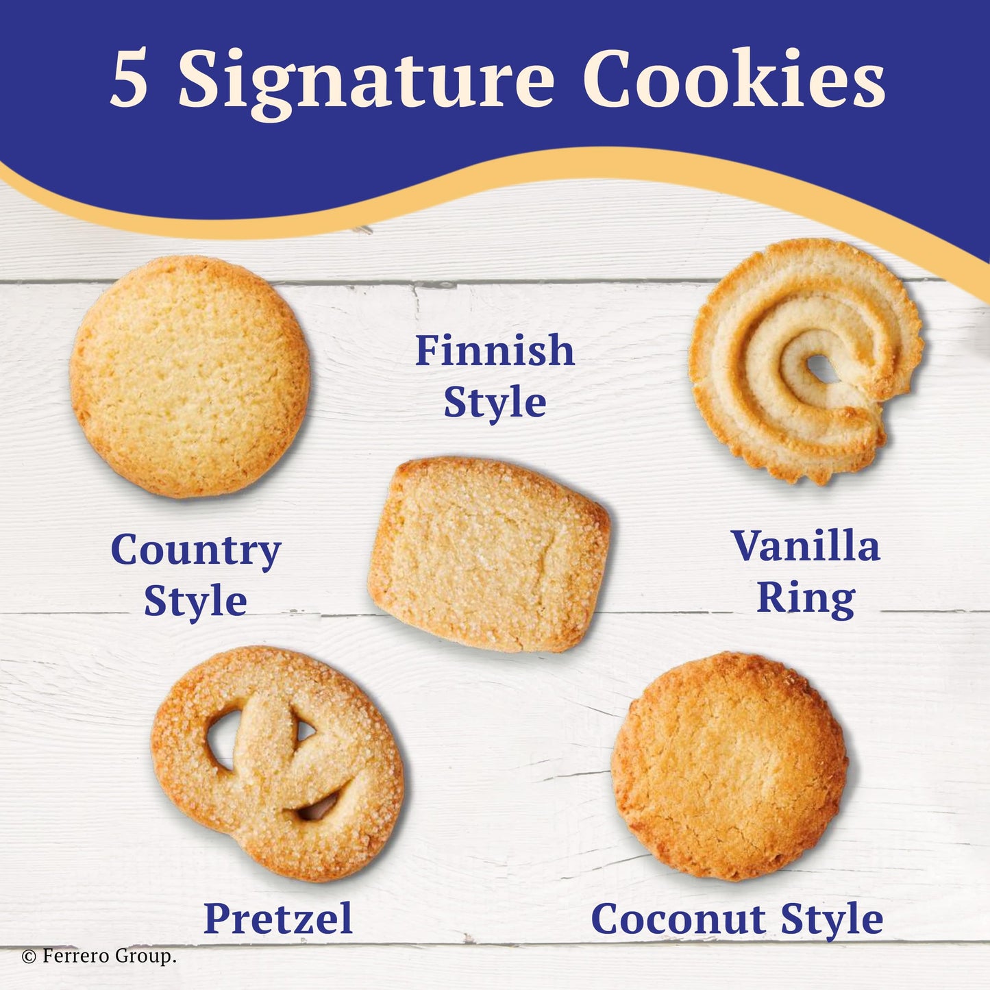 Royal Dansk Danish Cookie Selection, No Preservatives Or Coloring Added, 12 Ounce