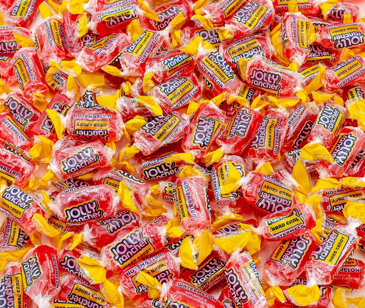 Watermelon Jolly Rancher Hard Candy Original Flavor 1 Lb - Bulk Bag, Individually Wrapped (74 Pieces)