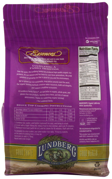 Organic California White Jasmine Rice 2 lb Bag(S)