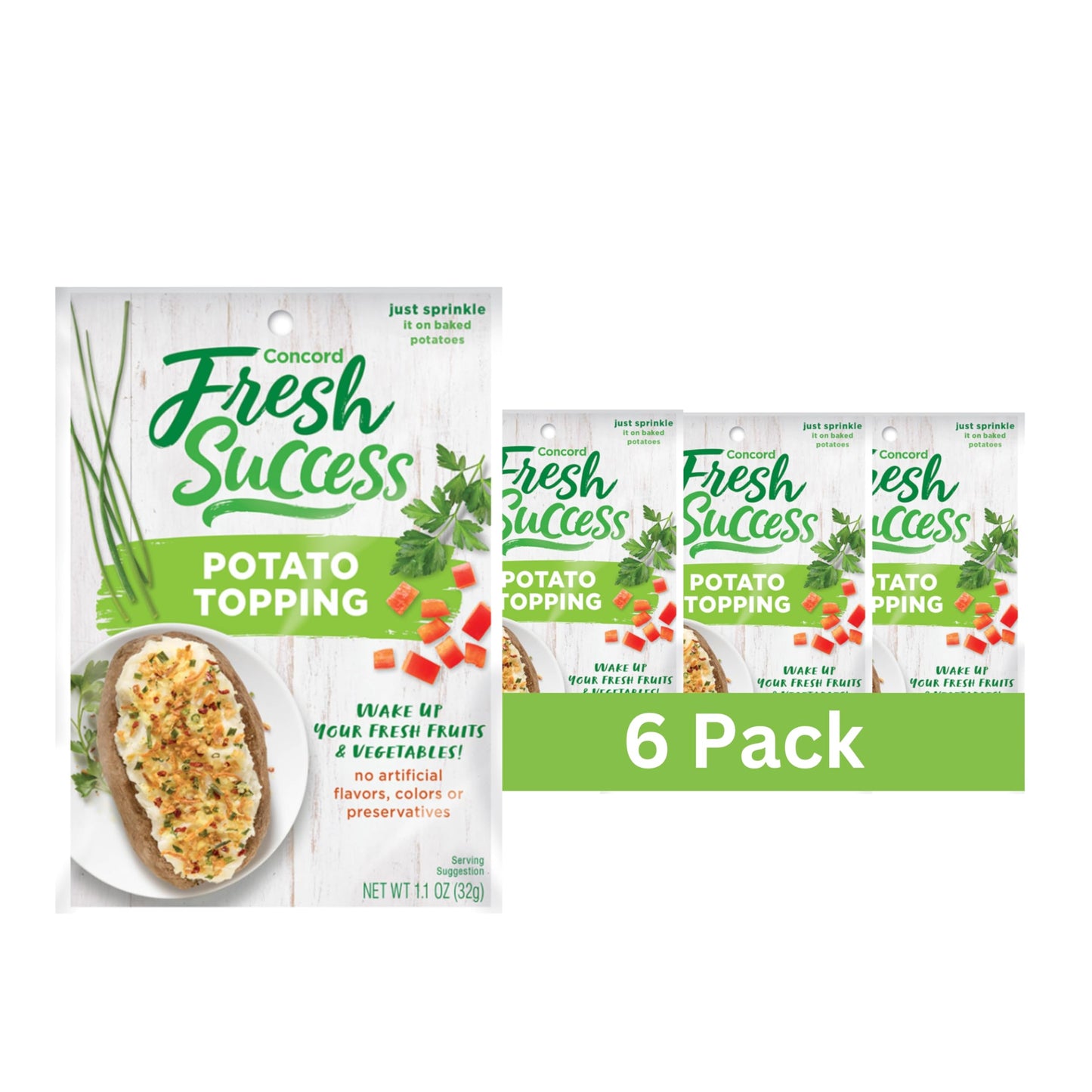 Concord Foods Potato Topping: Elevate Your Potatoes with Crunchy Flavor - Versatile Blend of Ingredients for Baked, Boiled, or M