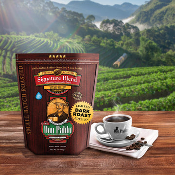 Don Pablo Signature Blend - Limited Edition Dark Roast Gourmet Coffee, 100% Arabica Whole Bean, Non-Gmo, Low Acidity, 2 Pound (2