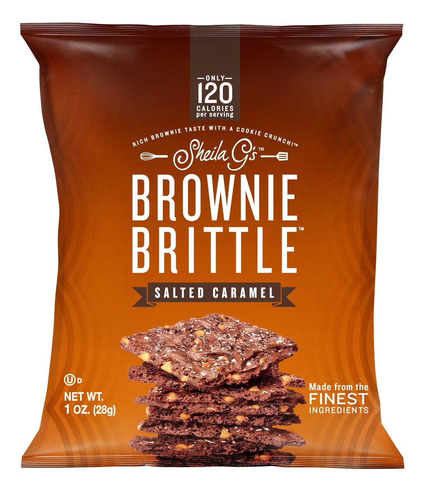 Sheila Gs Brownie Brittle Salted Caramel 1 Ounce Bag (Pack of 72) (Packaging May Vary)