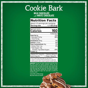 Tates Bake Shop Cookie Bark Chocolate Chip Cookies in Milk Chocolate with White Chocolate Drizzle 4-5 oz Bags