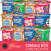Cereal Cups Variety Pack - Single Serve Breakfast Cereal Assortment - Mini-Wheats, Frosted Flakes, Froot Loops, Apple Jacks - Ca