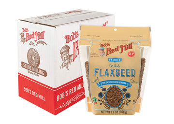 Bob's Red Mill Brown Flaxseeds, 13oz (Pack of 4) - Non GMO, Vegan, Paleo Friendly, Raw, Sproutable, Kosher