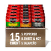 Jack Link'S Beef Jerky Bold Variety Pack - Includes Sweet & Hot, Jalapeo And Peppered Beef Jerky, Bulk Beef Snack Pack, 11G-12G
