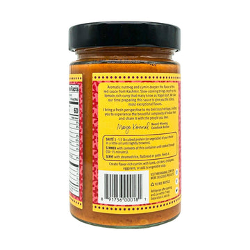 Maya Kaimal Kashmiri Curry Sauce, 12.5 Oz, Mild Indian Simmer Sauce With Tomato And Nutmeg. Vegan, Gluten Free, Non-Gmo Project