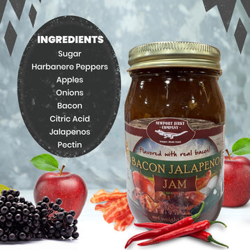 NEWPORT JERKY COMPANY Bacon Jalapeno Jam - 1.25 Pound Pack