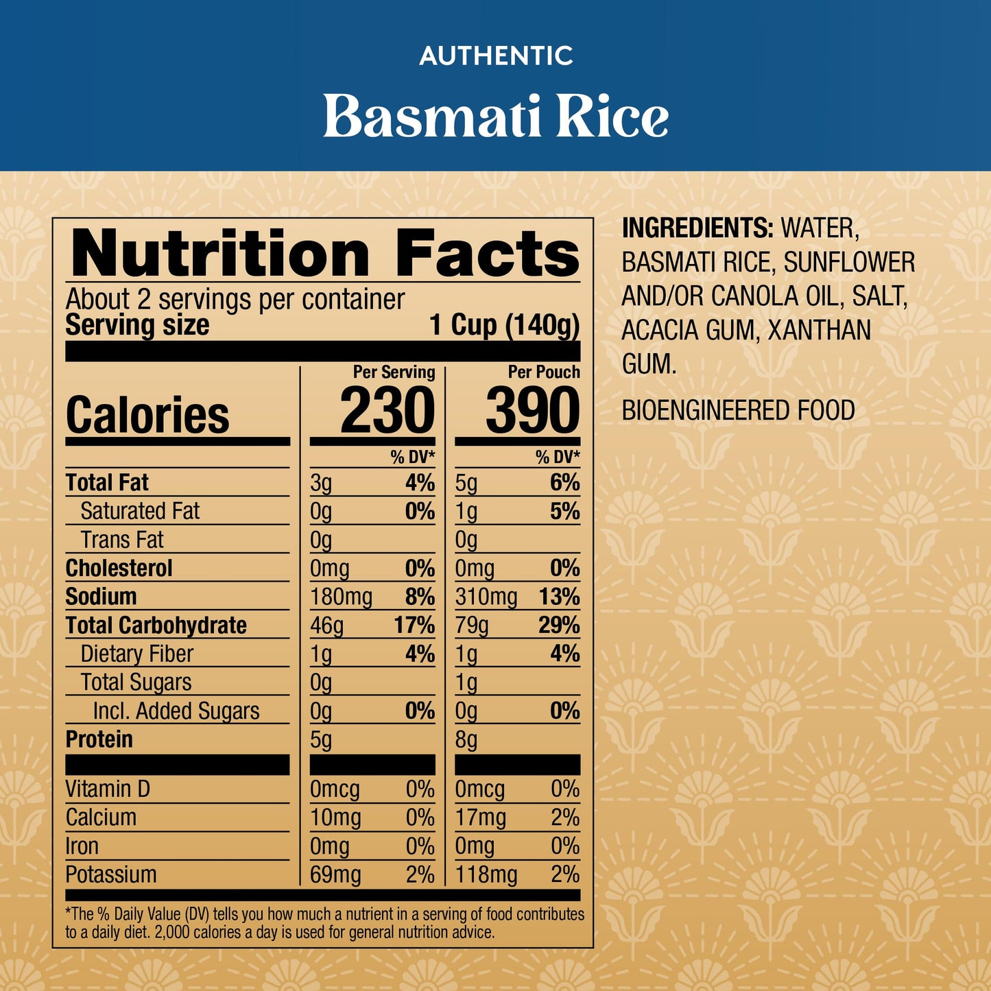 Royal White Basmati Rice - Ready to Heat Basmati Rice - (4 Pack) 8.5 oz Microwaveable Pouch