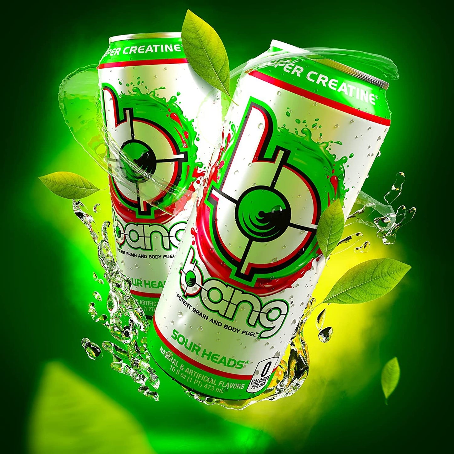 Bang, Sour Heads, 16 Ounce