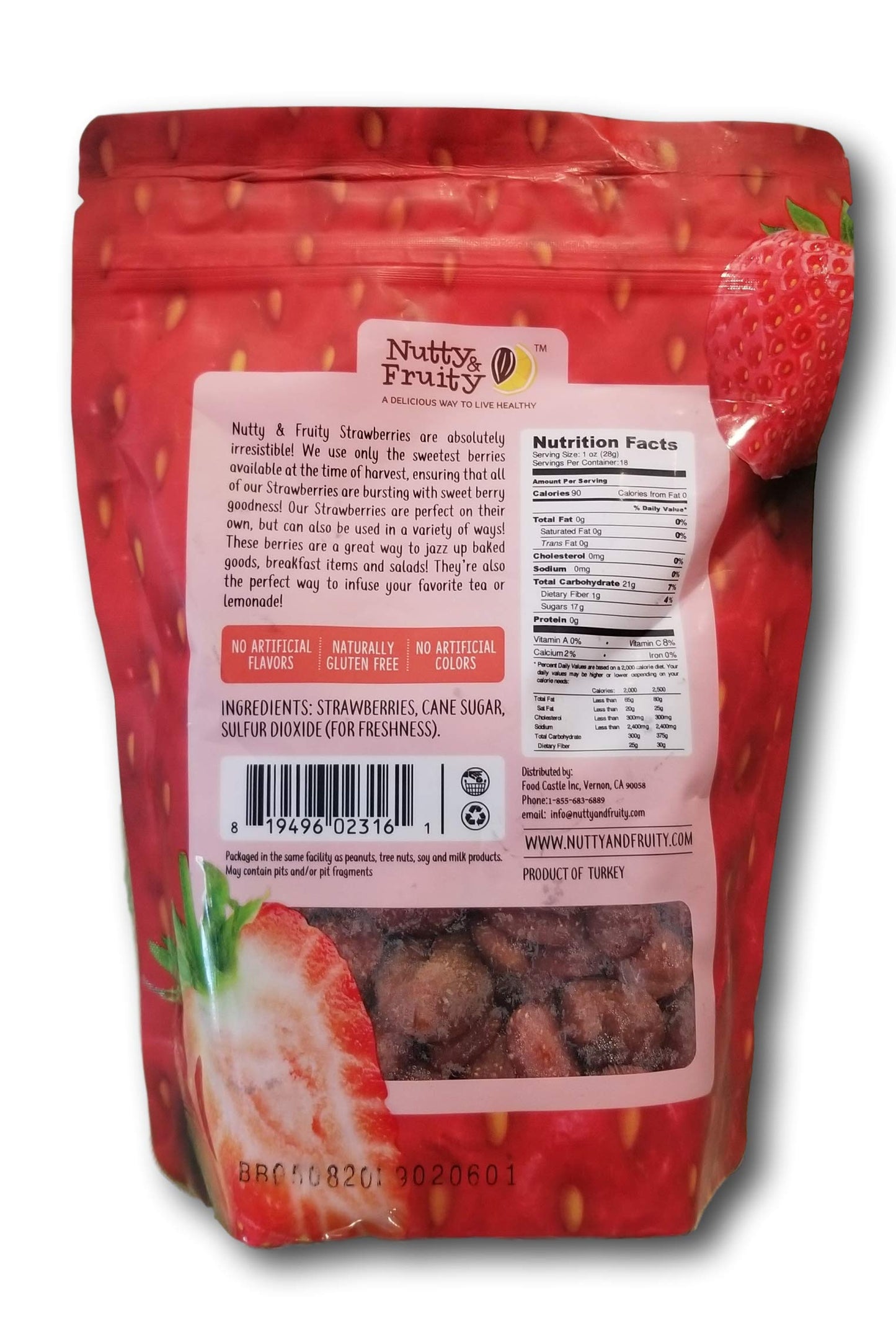 Nutty & Fruity Dried Strawberry- Soft and Juicy