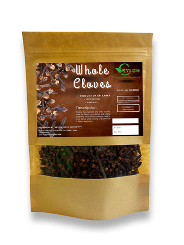Organic Ceylon Clove 4.0 Oz(113.398G) Hand Picked Fresh And Pure Whole Ground Cloves Harvested From Sri Lanka Premium Quality Cl