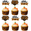 Ercadio 24 Pack Halloween Cupcake Toppers Glitter Halloween Cupcake Picks With Bat Pumpkin Ghost Cupcake Decors For Halloween Th