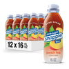 Snapple Zero Sugar Peach Tea, 16 Fl Oz Recycled Plastic Bottle (Pack Of 12)