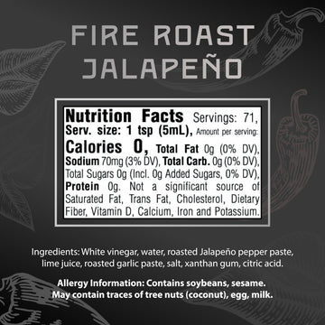 Melindas Fire Roasted Jalapeo Hot Sauce with Aromatic Garlic - Gourmet Green Pepper Sauce Perfect for Grilled Meats & Veggies Tacos Eggs & More - Mild Heat - Keto Vegan Non-GMO - 12oz