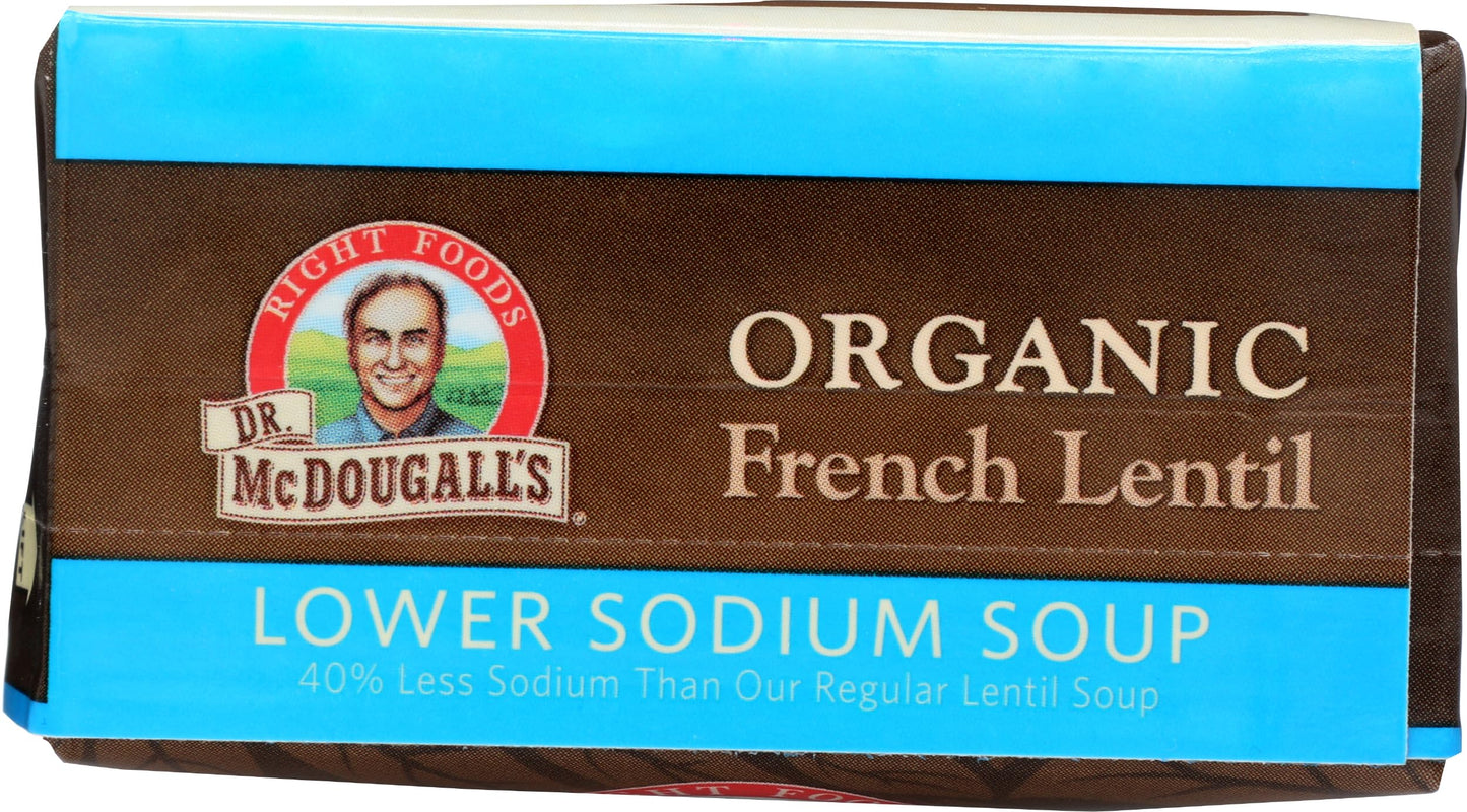 Dr Mcdougalls, Organic Low Sodium French Lentil Soup, 18 Ounce