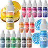 Food Coloring Liquid - Ercorart 16 Colors Food Coloring, Food Grade Food Dye, Tasteless Food Color Set For Cake Decorating, East