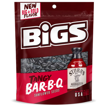 Bigs Stubb'S Bar-B-Que Sunflower Seeds, 5.35-Oz. Bag (Pack Of 12)