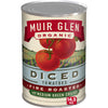 Muir Glen Organic Diced Fire Roasted Canned Tomatoes, With Medium Green Chilies, 14.5 Oz.