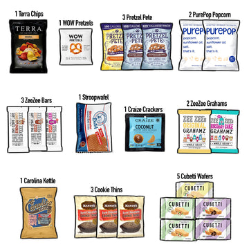 CRAVEBOX Gourmet Snack Box Variety Pack - Medium Fathers Day Care Package