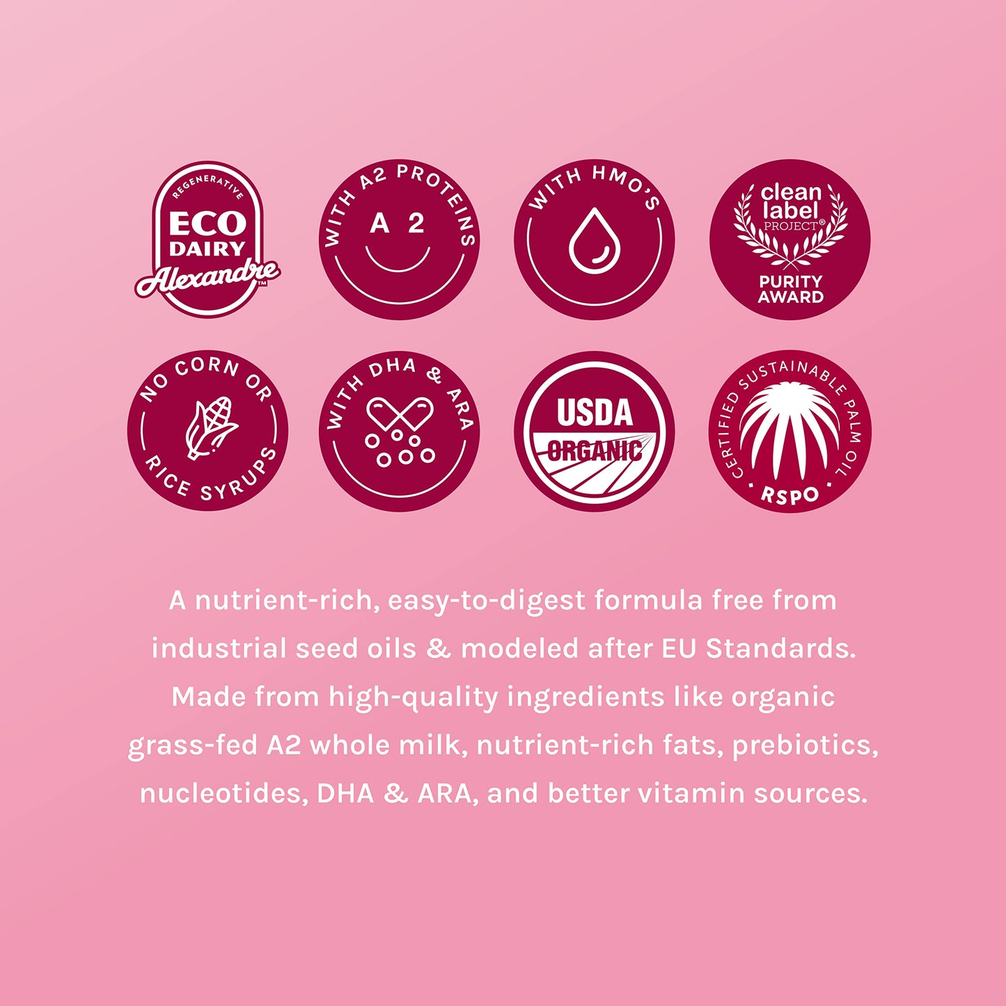 Serenity Kids 12+ Months Toddler Milk Formula Powder - Grass Fed Organic A2 Whole Milk - 12.7Oz Can - Clean Label Project Purity