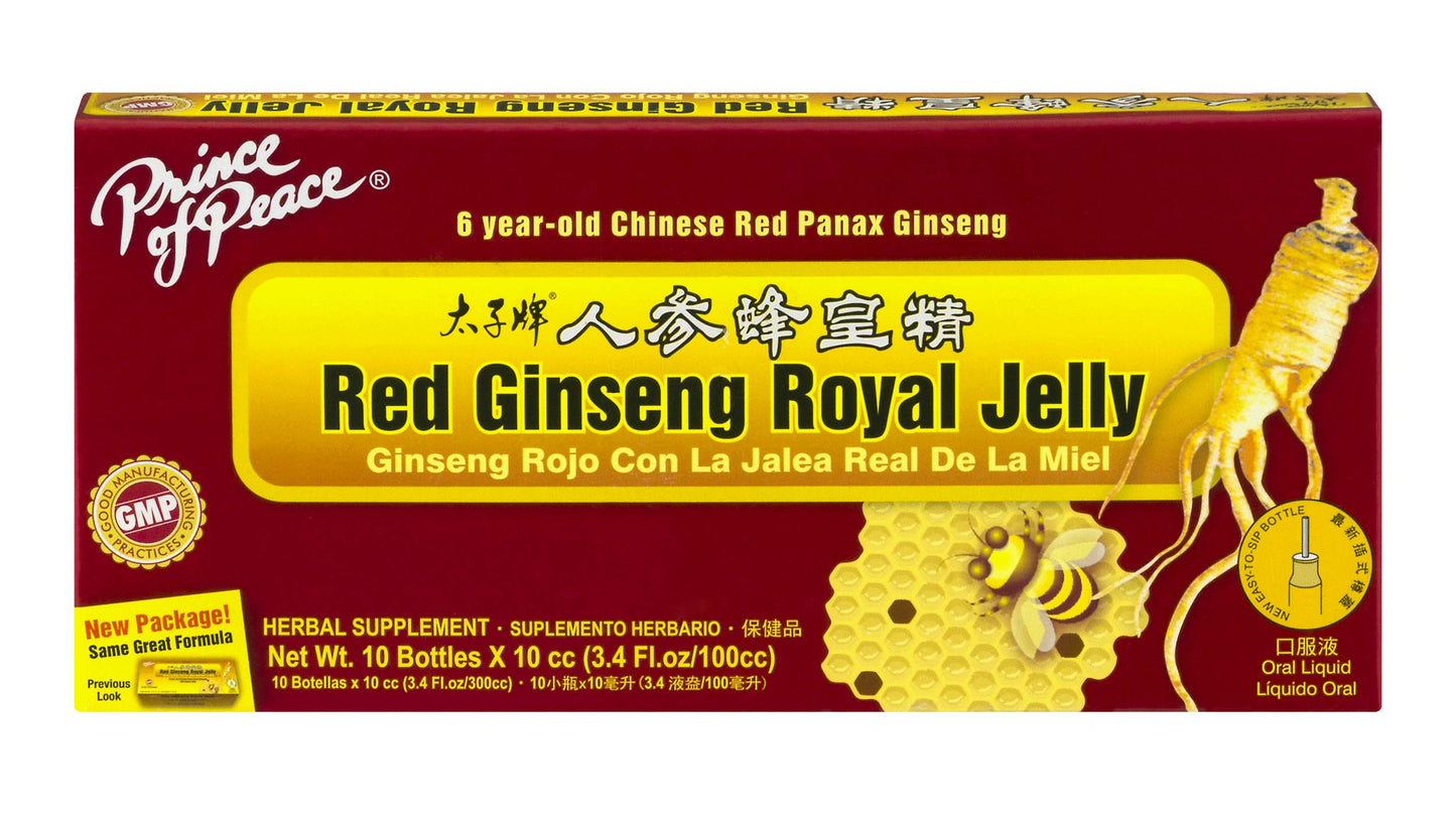 Prince Of Peace Red Ginseng - Royal Jelly - 10 Cc - 10 Count