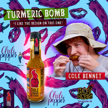 Chile Lengua de Fuego Hot Sauce | Turmeric Flavor | Pack of 1 | Orange