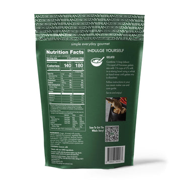 Franzese Salted Caramel Gelato Mix | Imported From Italy | Enjoy A Homemade Treat In Minutes | Easy To Use, Just Add Milk & It'S