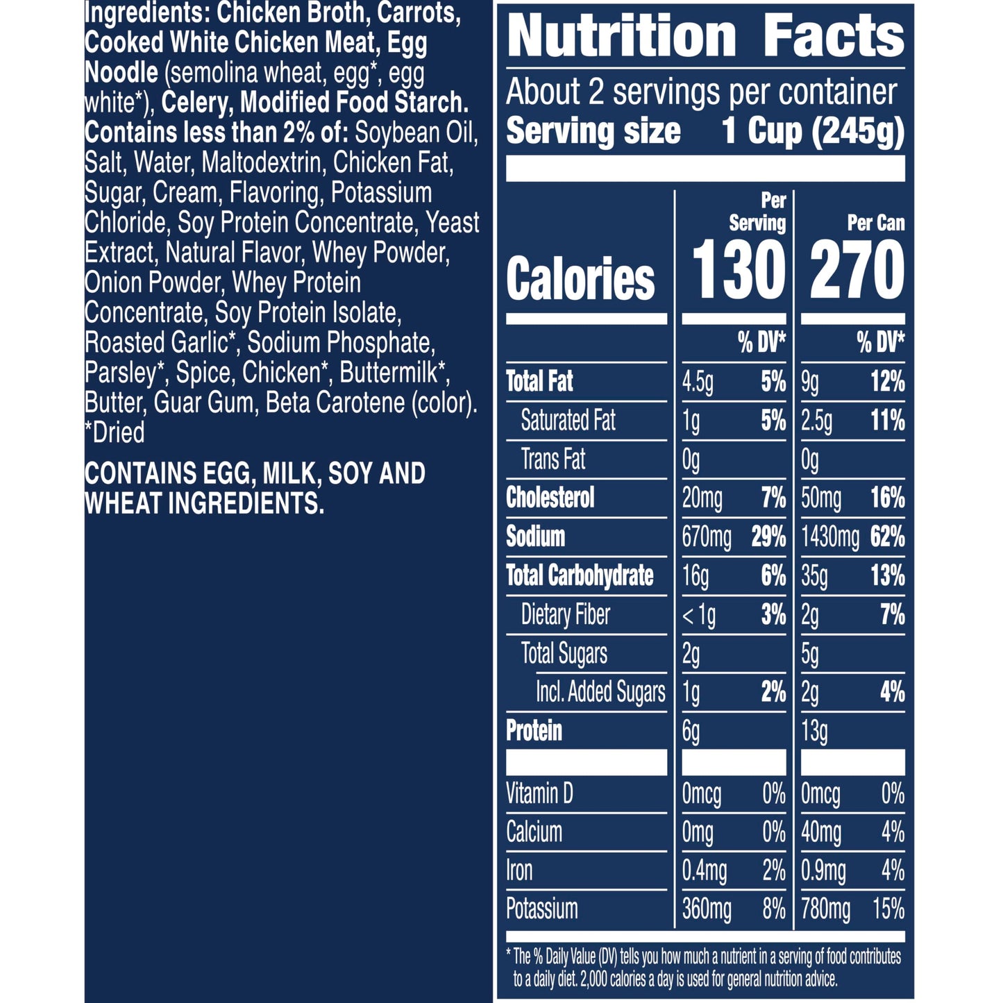 Progresso Creamy Chicken and Homestyle Noodles Soup, Rich and Hearty Canned Soup, 18.5 oz (Pack of 12)