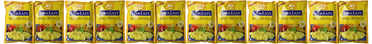 Ova Easy Dehydrated Egg Crystals, 4.5Oz Bag, 12Ct