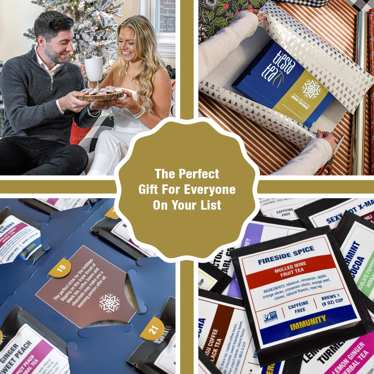 Tiesta Tea - Advent Calendar 2024 | Loose Leaf | 24 Exquisite Loose Leaf Blends | Perfect Variety Pack For Brew Lovers | Limited