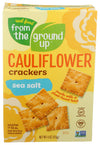 FROM THE GROUND UP Cauliflower Crackers Sea Salt, 4 Ounce, Pack of 1