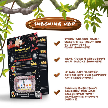 Bubsooboos Wild Snacks Midi International Snack Box, 12 Piece Set, Fairy Tale Themed, Variety Pack of Unique , Midi Black