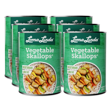 Loma Linda - Plant-Based Meats (Vegetable Skallops® (15 Oz.), 6 Pack)