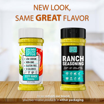 Popcorn Seasoning Ranch Flavoring - Ranch Seasoning Powder For Salad, Chicken Wings & Steak. Gluten Free & Low Sodium Salad Topp