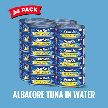 Starkist Solid White Albacore Tuna In Water, 4 - 5 Oz Can (Pack Of 6) - 24 Cans Total