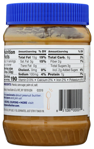 All Natural Peanut Butter & Co. Smooth Operator Net Wt. 16 Oz (1Lb) 454G
