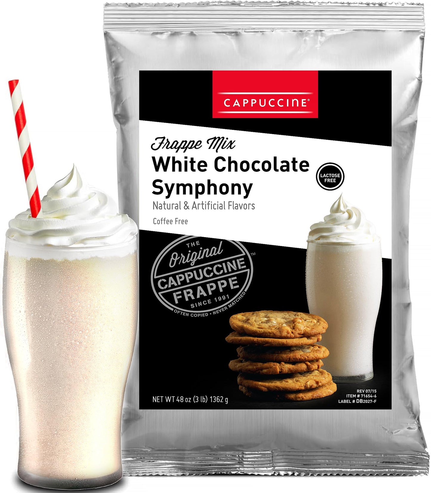 Cappuccine White Chocolate Symphony Frappe Mix 3 Pound (Pack Of 1)