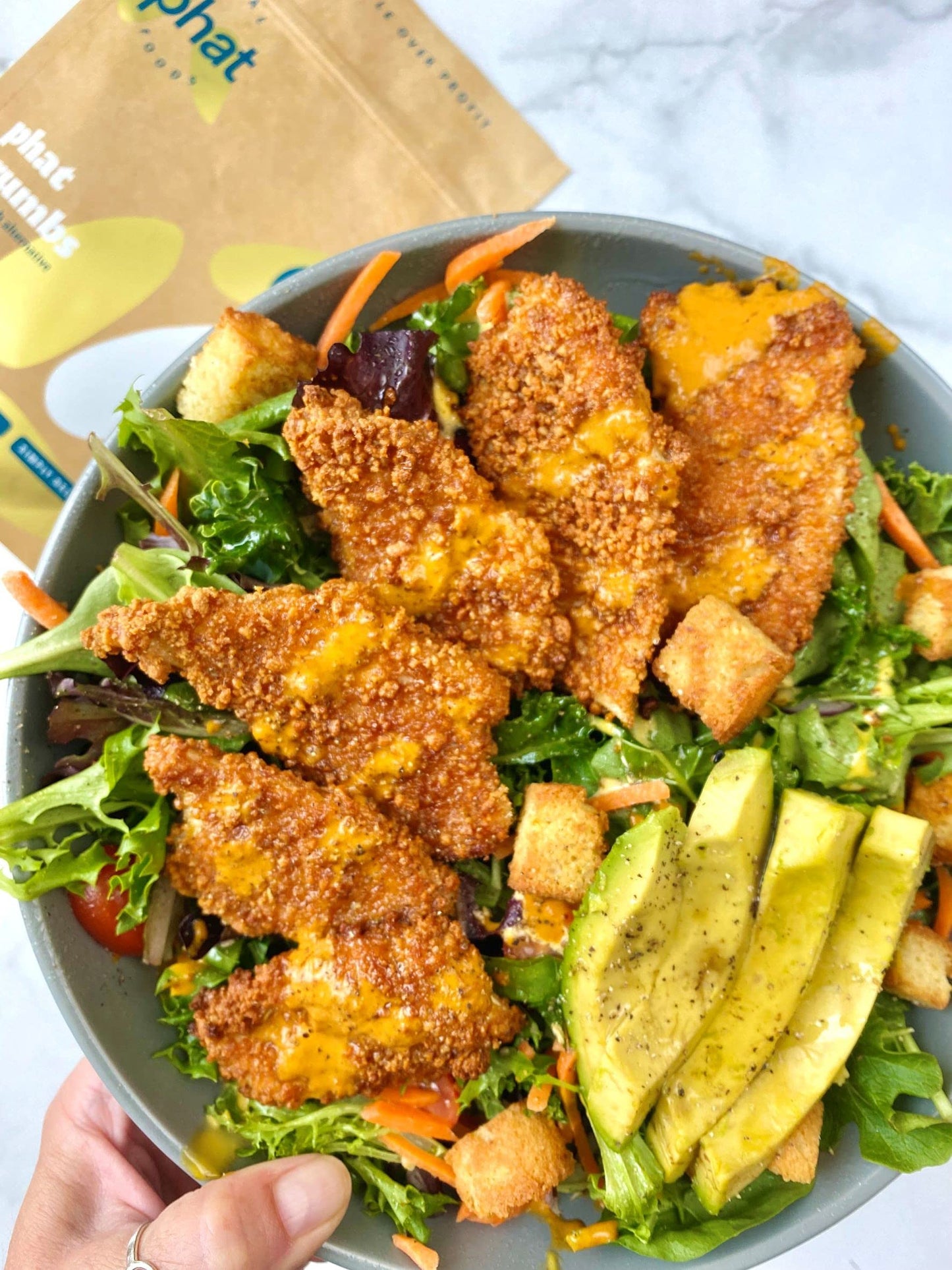 Real Phat Foods Keto Bread Crumbs - Gluten Free Bread Crumbs 1 Net Carb - Paleo, Dairy Free, Low Carb, Grain Free, Almond Flour
