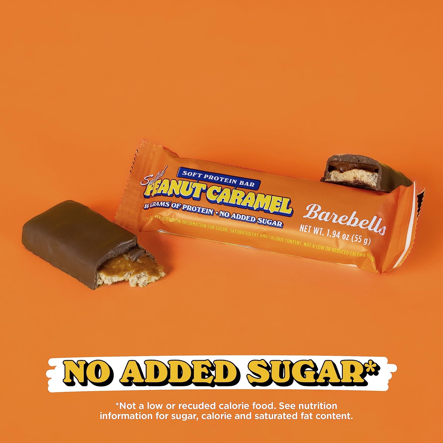 Barebells Soft Protein Bars, Salted Peanut Caramel - 12 Count, 16g Protein, 1g Sugar, On-the-Go Snack, Chocolate Nutrition Bar