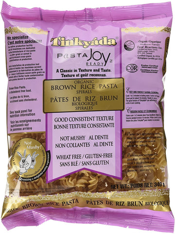 Tinkyada Gluten Free Organic Brown Rice Pasta Spirals, 12-Ounce (Pack Of 6)