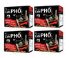Cafe Pho Vietnamese Instant Coffee Mix, Iced Black Coffee, Cafe Den Da, Single Serve Coffee Packets, Box of 9 Sachets, Pack of 4