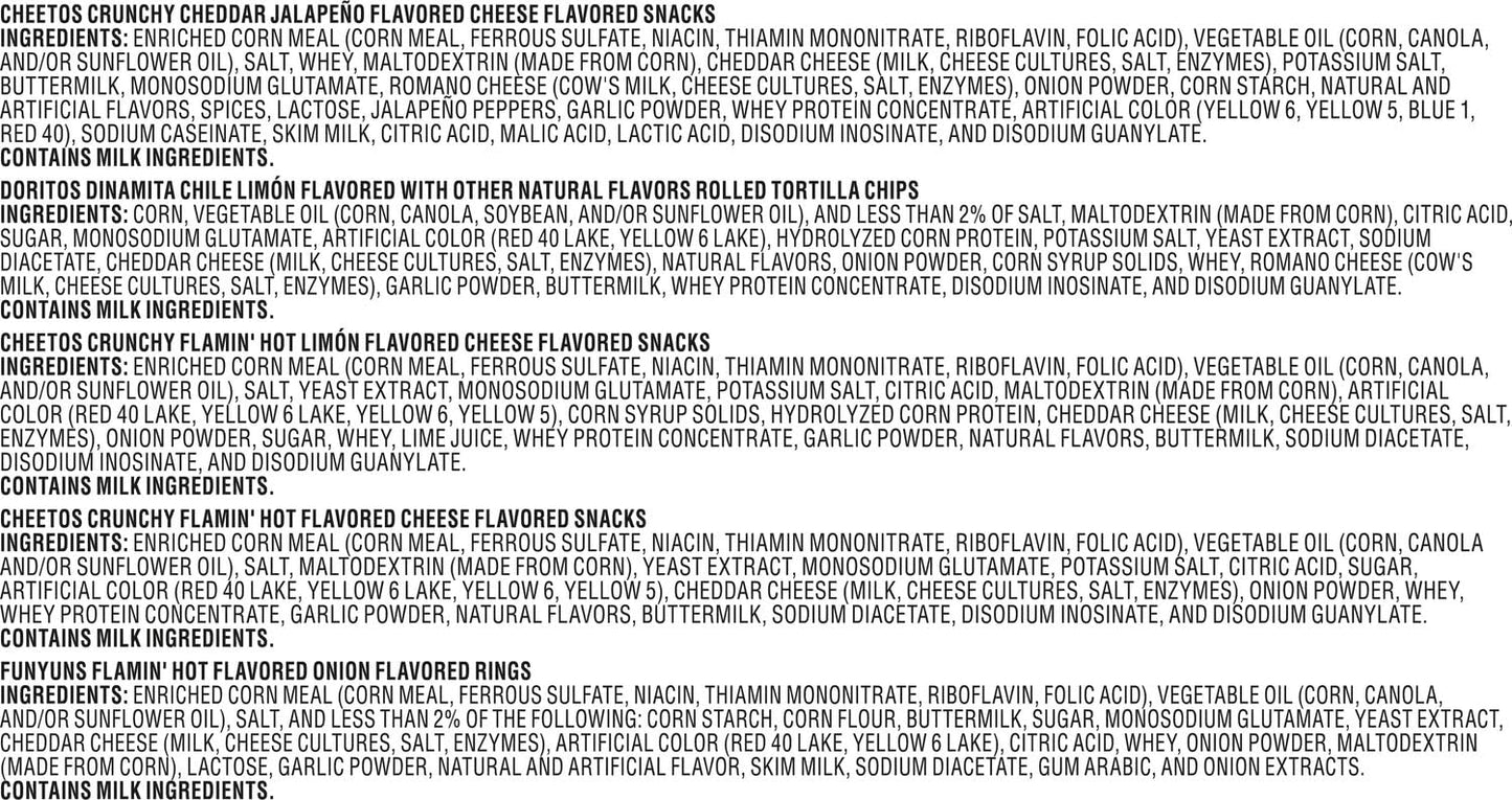 Frito-Lay Fiery Mix Variety Pack Box 18ct