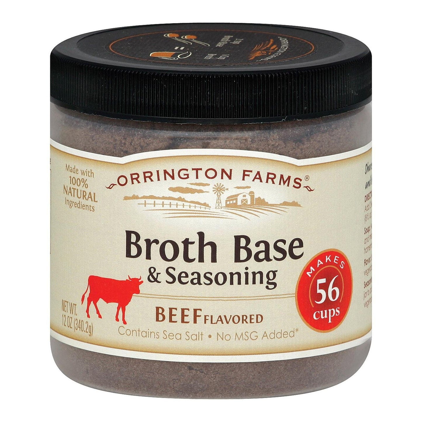 Orrington Farms Beef Broth Base and Seasoning, 12 Ounce (Pack of 6)