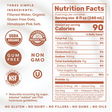 MALK Oat Milk (32oz, Pack of 6) Original Shelf Stable Organic Oat Milk, Non GMO, Dairy Free, Vegan, Plant Based, No Gums or Fill