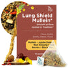 Tea Facto Lung Shield* Mullein Tea Bags - Whole Leaves Mullein Leaf Tea with 8 Herbs - 10 Packs