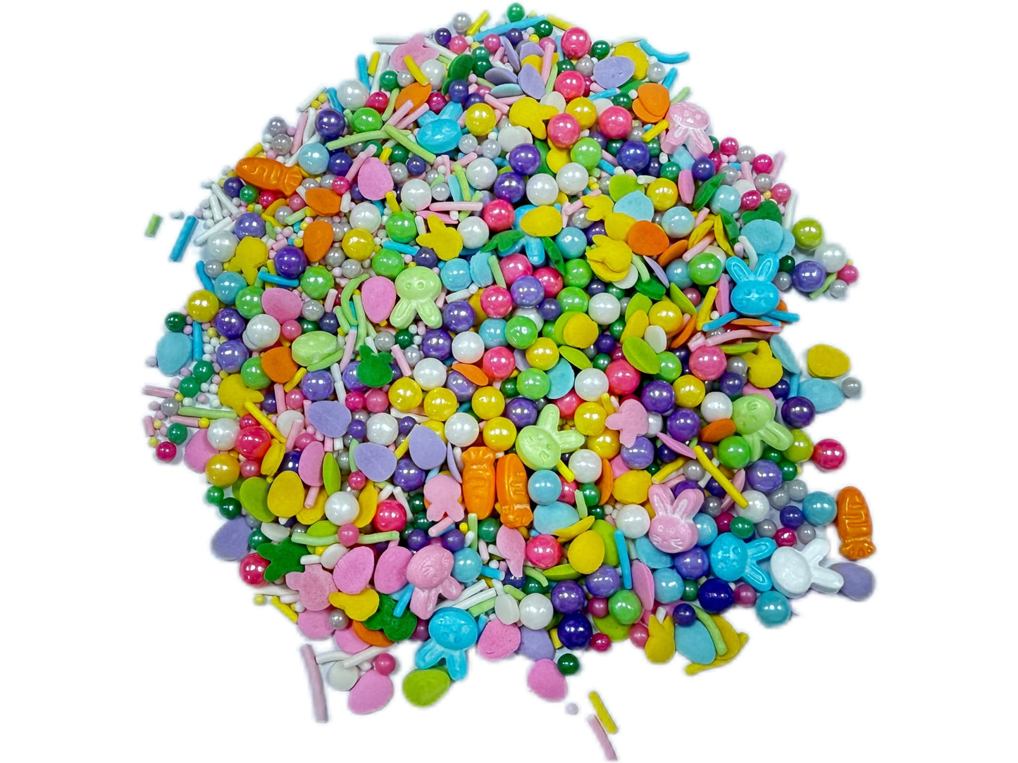 Sentovac Edible Easter Sprinkles Rabbit Bunny Carrot For Cake Decorating | Edible Cake Cupcake Sprinkles 1 Bottle 3.53Oz/ 100G |